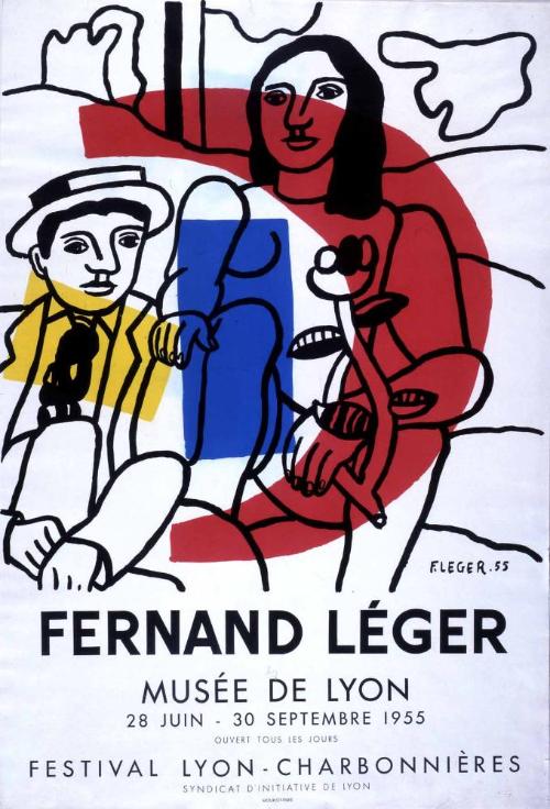 Fernand Léger - Ausstellungsplakat Musée de Lyon, 28.6. - 30.9. 1955