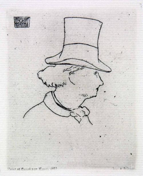 Baudelaire de Profil en Chapeau