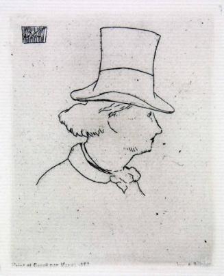 Baudelaire de Profil en Chapeau