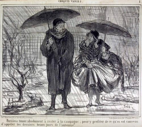 Parisiens tenant absolument à rester à la campagne, pour y profiter de ce qu'on est convenu d'appeler les derniers beaux jours de l'automne.....