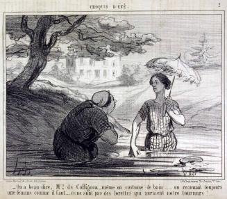 On a beau dire, Mme de Coffignon, même en costume de bain.... on reconnait toujours une femme comme il faut..... ce ne sont pas des lorettes qui auraient notre tournure!....