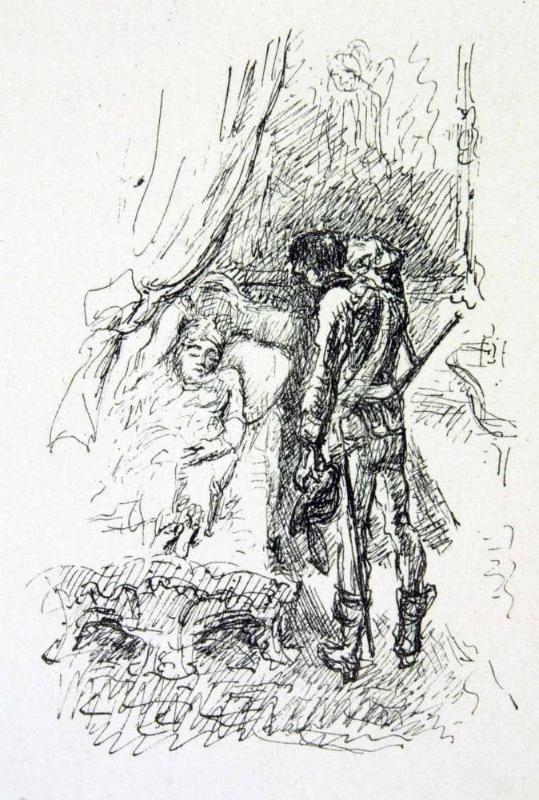 Illustration auf S. 11 zu „Der gelernte Jäger“