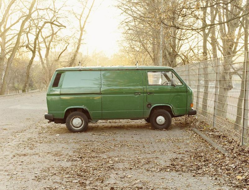 Grüner VW-Transporter, Düsseldorf