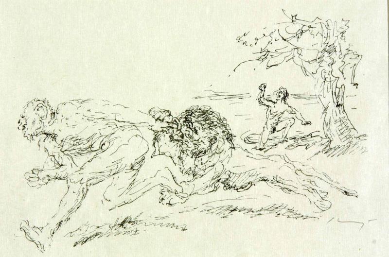 2. Illustration zu „Der Königssohn, der sich vor nichts fürchtet“