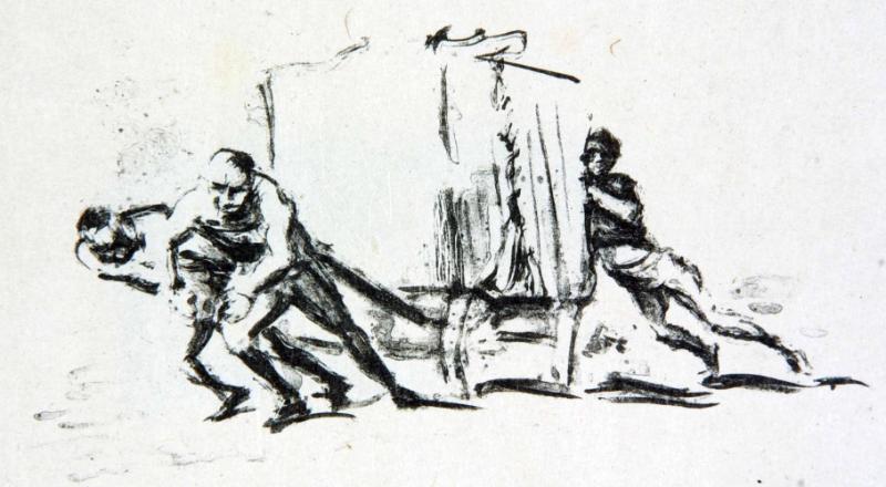Transport des Marmorblockes