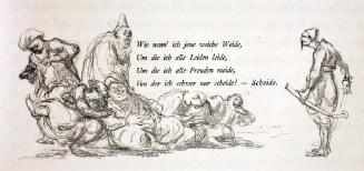 Rahmende Illustration zu dem Gedicht "Wie nenn' ich jene weiche Weide"