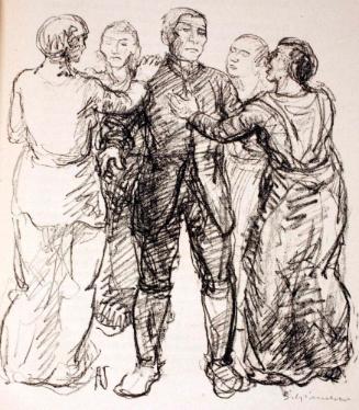 Illustration zu August Strindberg „Der Vater“ zwischen Seite 10 und 11