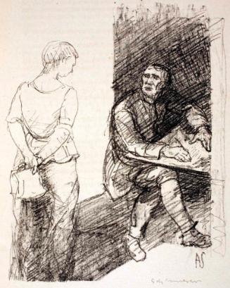 Illustration zu August Strindberg „Der Vater“ zwischen Seite 14 und 15