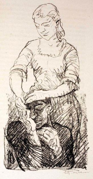 Illustration zu August Strindberg „Der Vater“ zwischen Seite 44 und 45