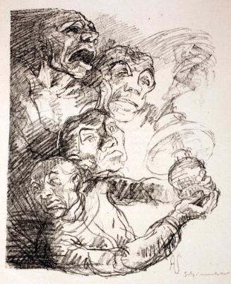 Illustration zu August Strindberg „Der Vater“ zwischen Seite 48 und 49