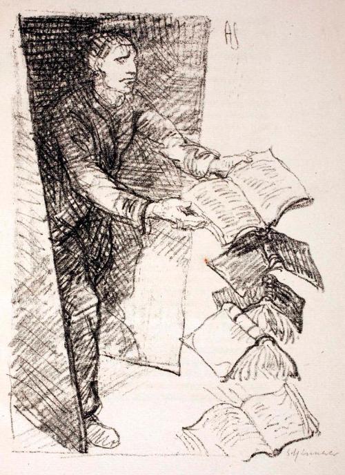 Illustration zu August Strindberg „Der Vater“ zwischen Seite 54 und 55