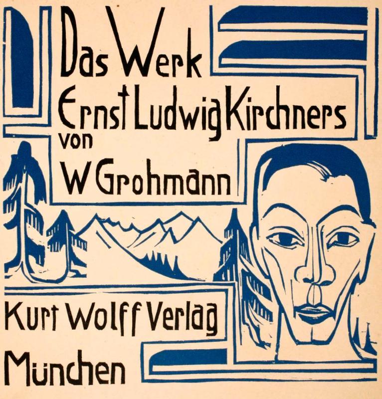 Titelblatt zu W. Grohmann „Das Werk Ernst Ludwig Kirchners“