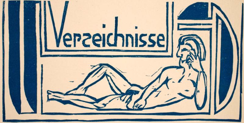 Verzeichnisse zu W. Grohmann „Das Werk Ernst Ludwig Kirchners“