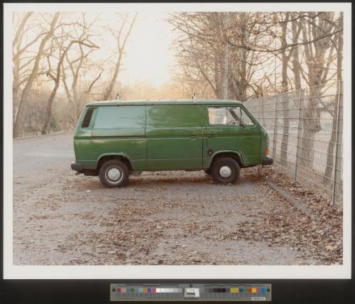 Grüner VW-Transporter, Düsseldorf
