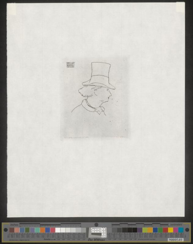 Baudelaire de Profil en Chapeau