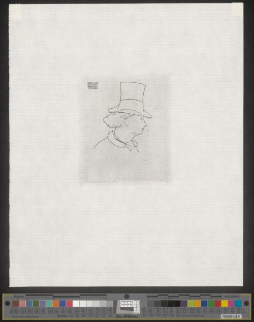 Baudelaire de Profil en Chapeau