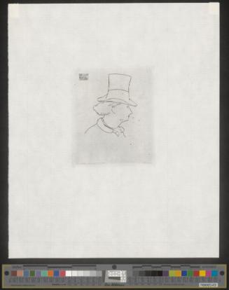 Baudelaire de Profil en Chapeau