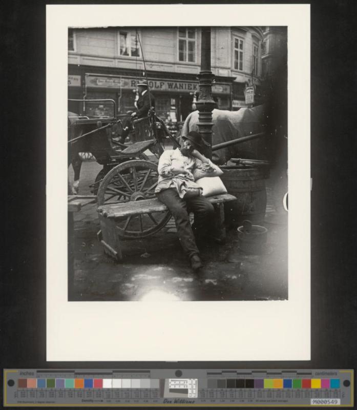 Schlafender Wasserer in Wien I. Hoher Markt/Ecke Tuchlauben