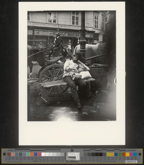Schlafender Wasserer in Wien I. Hoher Markt/Ecke Tuchlauben
