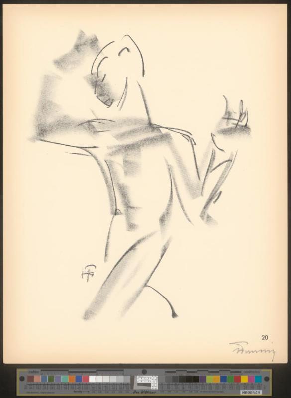 Blatt 20 des Zyklus „Der Tänzer Harald Kreutzberg“