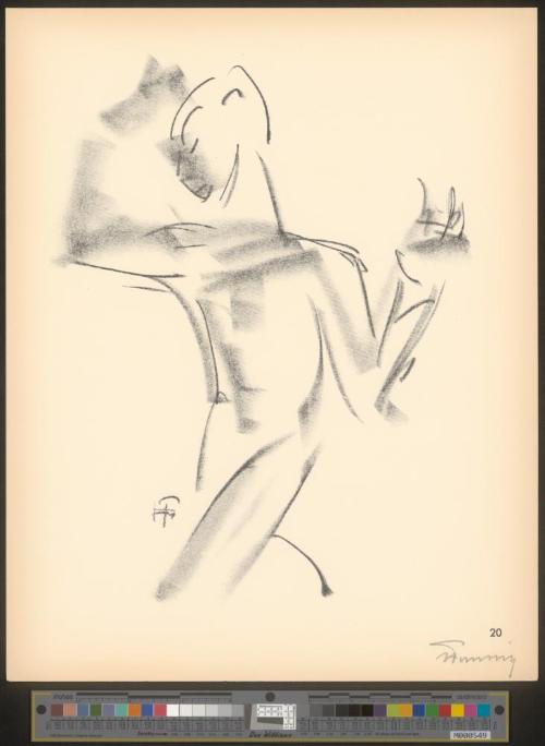 Blatt 20 des Zyklus „Der Tänzer Harald Kreutzberg“