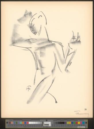 Blatt 20 des Zyklus „Der Tänzer Harald Kreutzberg“