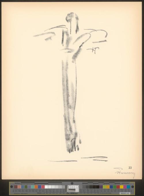 Blatt 22 des Zyklus „Der Tänzer Harald Kreutzberg“