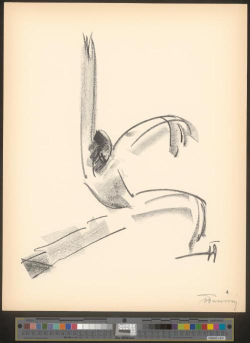 Blatt 4 des Zyklus „Der Tänzer Harald Kreutzberg“