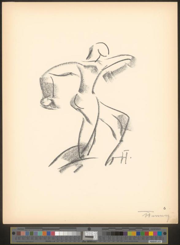 Blatt 6 des Zyklus „Der Tänzer Harald Kreutzberg“