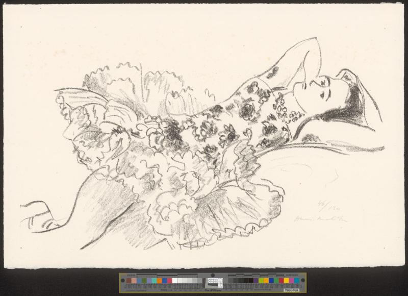 Danseuse allongée les Bras derrière la Tête