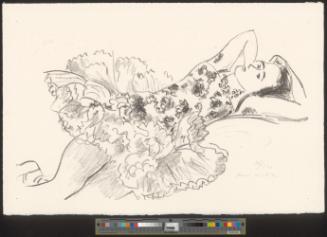 Danseuse allongée les Bras derrière la Tête