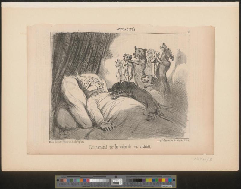 Cauchemardé par les ombres de ses victimes.