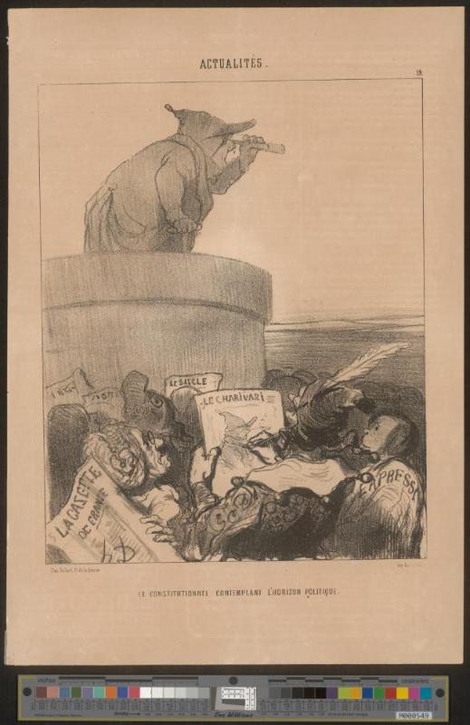 Le constitutionnel contemplant l'horizon politique.