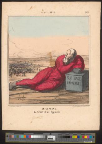 En Espagne. Le Gèant et les Pygmées