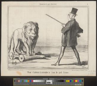 Pour s'habituer à attendre le lion de pied ferme.