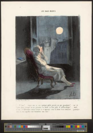 O Lune!... inspire-moi ce soir quelque petite pensée un peu grandiose!... car je t'aime ainsi, lorsque tu me présentes en entier ta face pâle et mélancolique!... mais, ô Lune, je t'affectionne moins lorsque tu m'apparais sous la forme d'un croissant.... parce que alors tu me rappelles tout bonnement mon mari!...