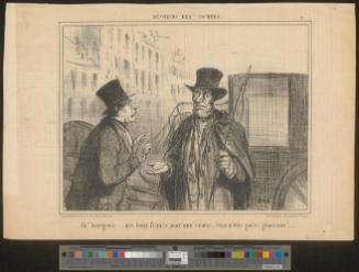 Ah! bourgeois..... que trois francs pour une course, vous n'êtes guère généreux!......