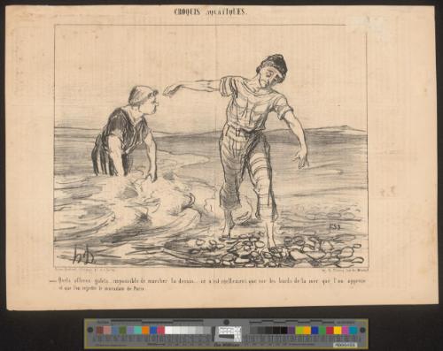 Quels affreux galets... impossible de marcher la dessus... ce n'est réellement que sur les bords de la mer que l'on apprécie et que l'on regrette le macadam de Paris.