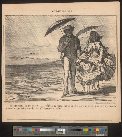Ils appellent ça UN GRAIN!....voilà deux heures que ça dure....je n'ose même pas ouvrir la bouche, je suis sûr que cette pluie-là est affreusement salée!.....