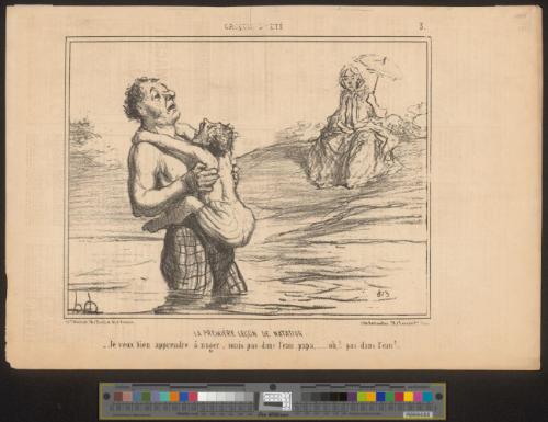 La première lecon de natation