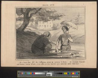On a beau dire, Mme de Coffignon, même en costume de bain.... on reconnait toujours une femme comme il faut..... ce ne sont pas des lorettes qui auraient notre tournure!....