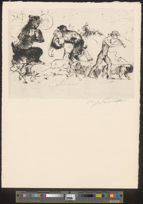 Faun, Nymphe und Schweinehirt
