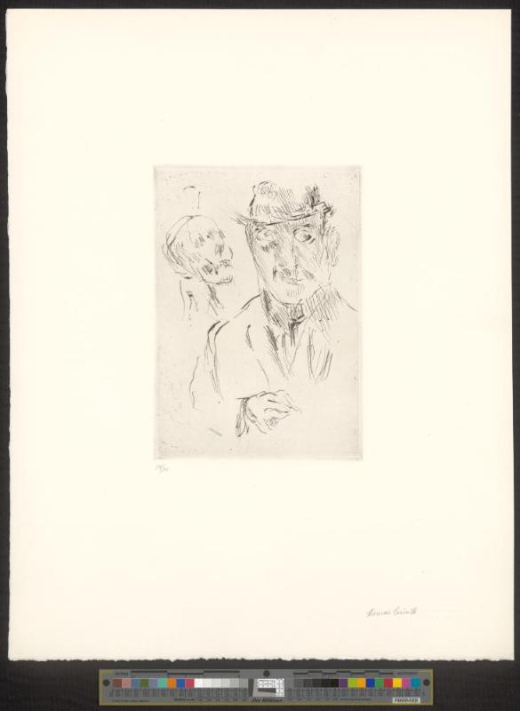 Self-portrait with a skull