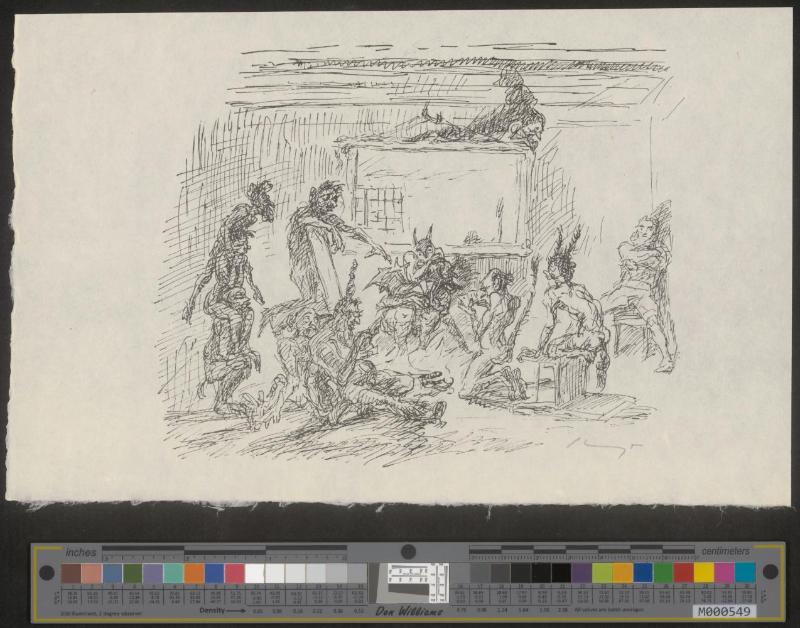 17. Illustration zu „Der Königssohn, der sich vor nichts fürchtet“