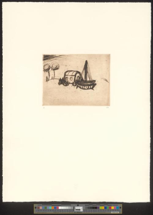 Wagen mit Schaukel