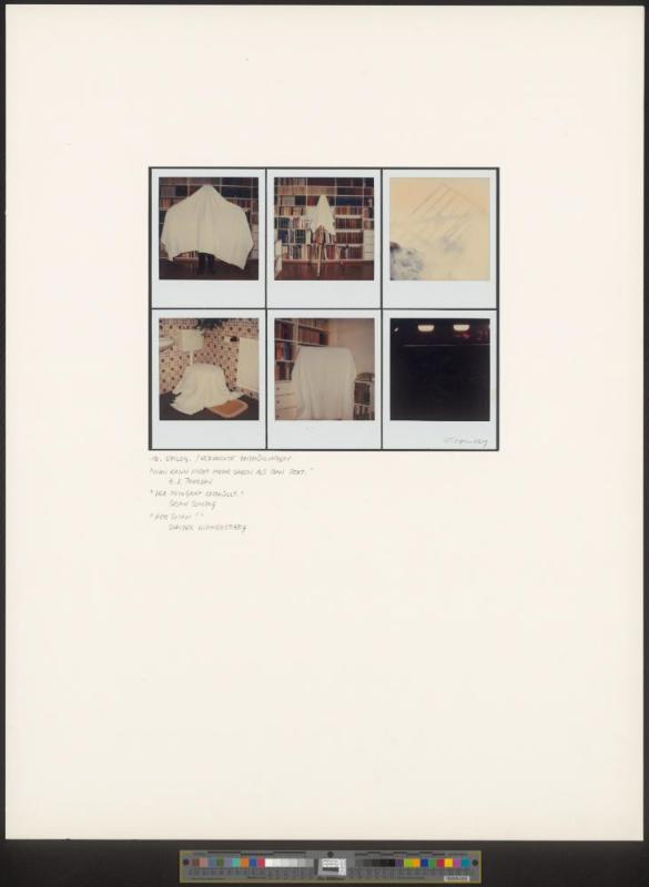 aus der Serie „First and Second Hand Realities (Myths). 10 polaroid poems"