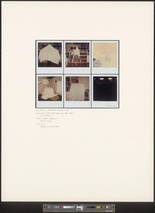 aus der Serie „First and Second Hand Realities (Myths). 10 polaroid poems"
