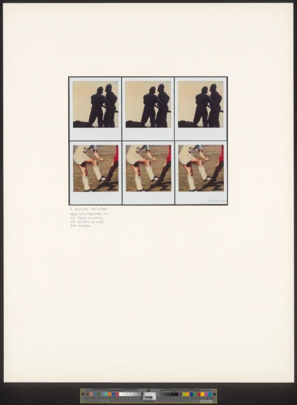 aus der Serie „First and Second Hand Realities (Myths). 10 polaroid poems"