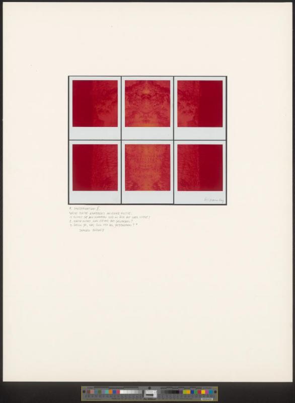 aus der Serie „First and Second Hand Realities (Myths). 10 polaroid poems"