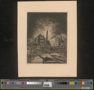 Brennende Fabrik